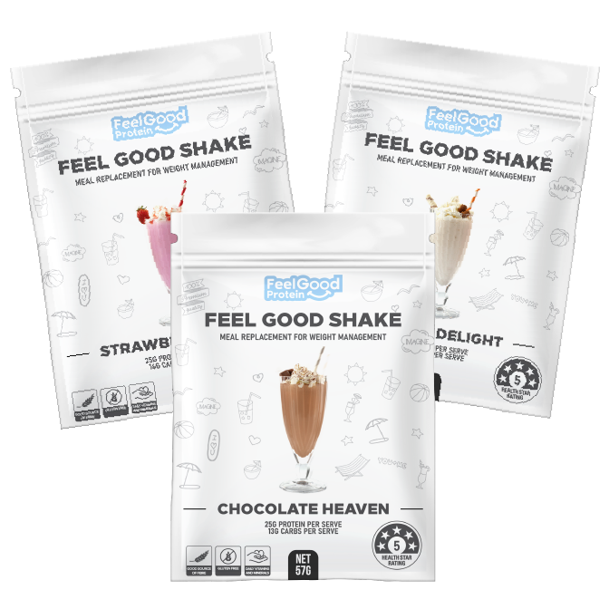 Feel Feel Good Shake – Meal Replacement VLCD – Sample Pack of 3 servings