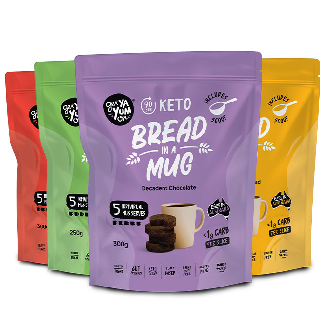 Bread Bread In A Mug (Low Carb) 5 serves by Get Ya Yum On