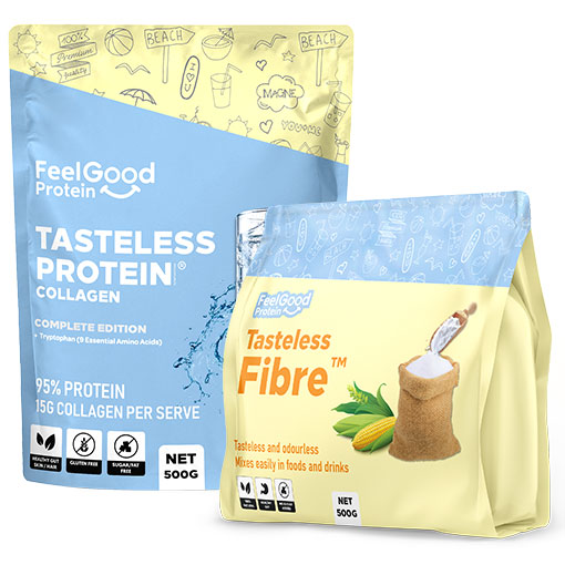 Bundle Bundle Pack! Tasteless Protein & Fibre 500g by Feel Good Protein