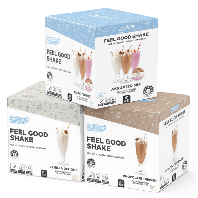 Feel Feel Good Shake – Meal Replacement VLCD – One Week Supply (14 sachets)