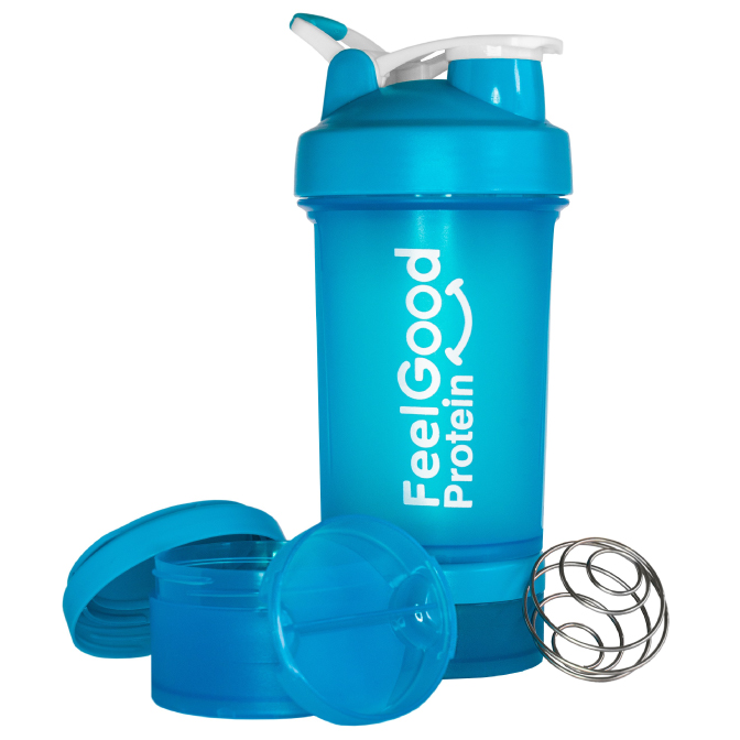 Feel Feel Good Shaker Bottle 650ml + 2 Containers