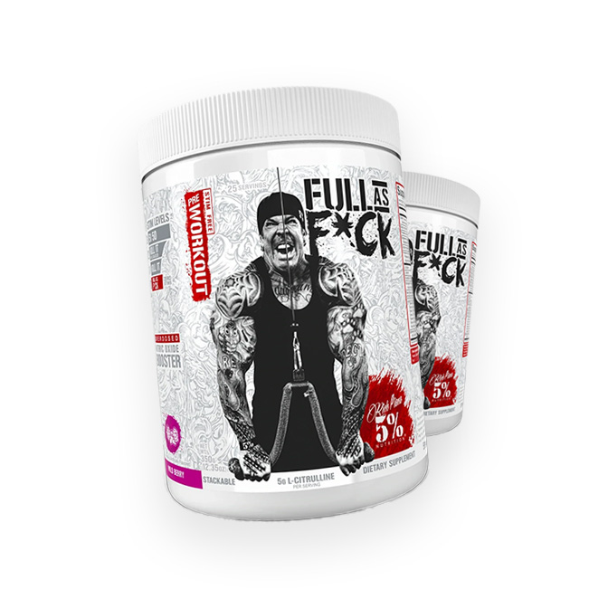 Full Full as F*ck Pre-Workout by 5% Nutrition 25 Serves
