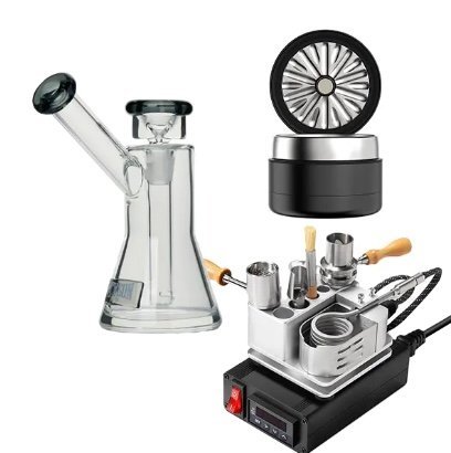 Vape Joint One Hit Wonder Ball Vape + Tyson 2.0 Bubbler + Flower Mill Bundle