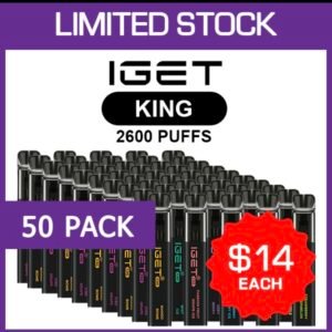 Vape Joint IGET KING – 2600 PUFFS – 50 PACK