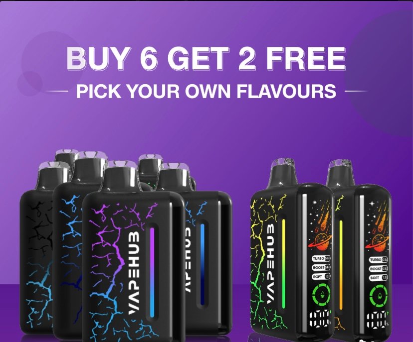Vape Joint VAPEHUB ULTRA 20000 BUY 6 GET 2 FREE (PICK YOUR OWN FLAVORS)