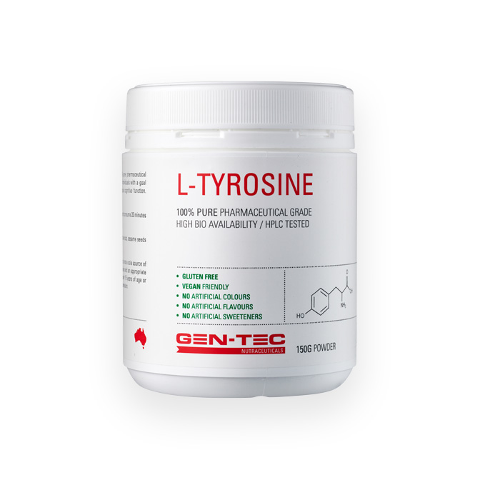 L-Tyrosine L-Tyrosine by Gen-Tec 150g Unflavoured