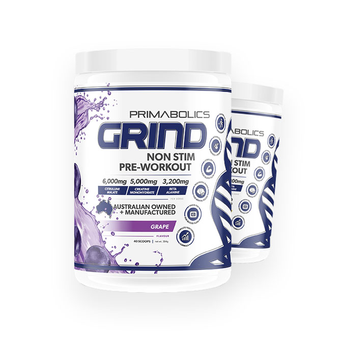 Grind Grind Non Stim Pre-workout by Primabolics 40 Serves