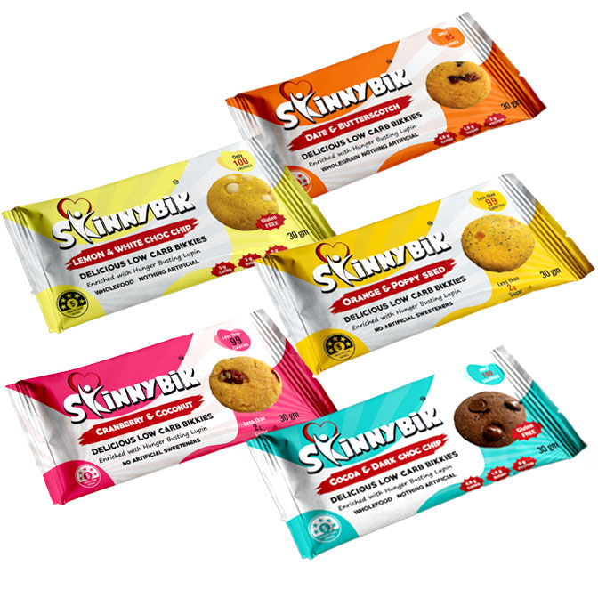 Skinnybik Skinnybik Low Carb Biscuits 30g – Value Pack