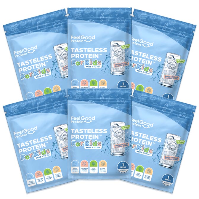 Tasteless Tasteless Protein for Kids (Collagen & Whey) by Feel Good Protein – Sample Pack