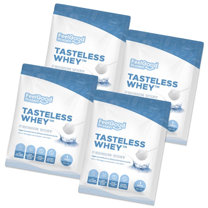 Tasteless Tasteless Whey by Feel Good Protein – Sample Pack